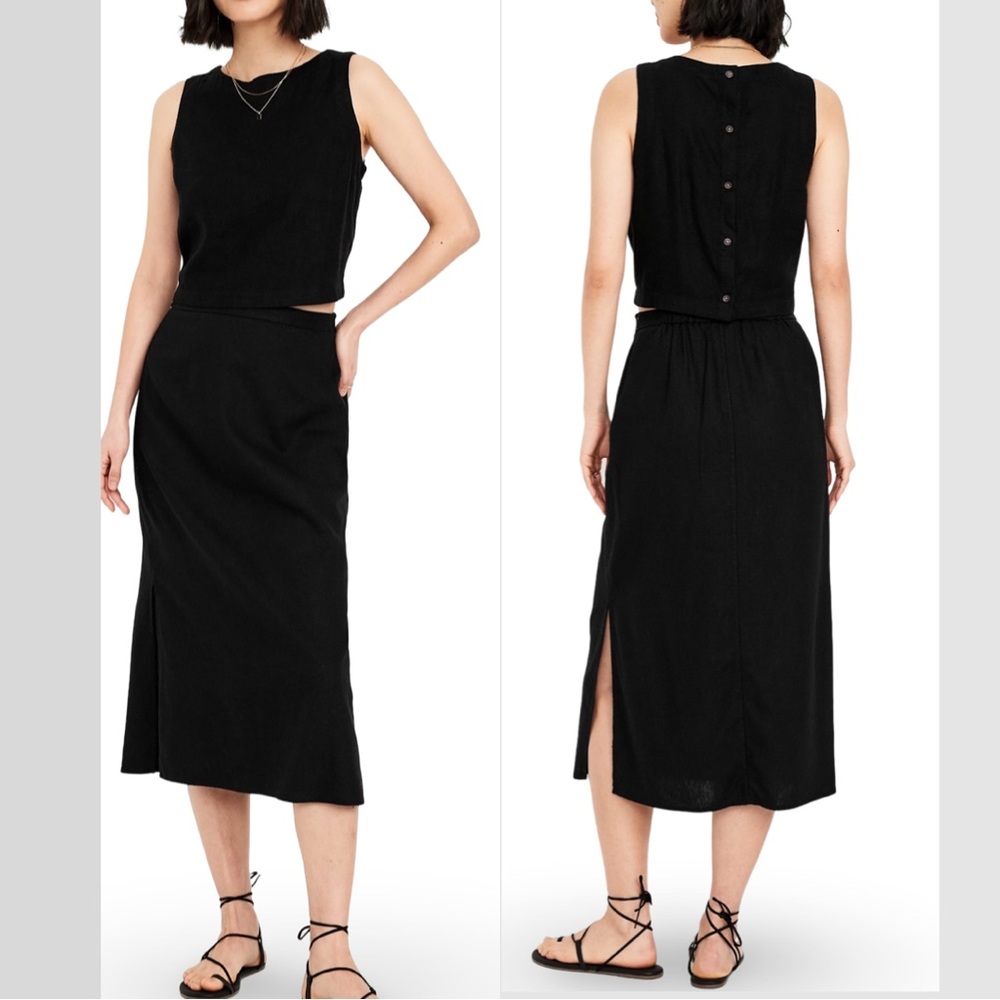 Elegant Black Midi Dress